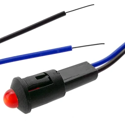 Abbildung von BeMatik Pilot LED Licht 8mm 220VAC Leuchtmelder rot Farbe