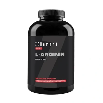 Abbildung von L Arginin 100% Rein, 2800mg (4 kapseln), 360 Kapseln Vasodilatator fördert die sportliche Leistung und den Muskelaufbau Laborgeprüft, Vegan, ohne Zusatzstoffen Zenement