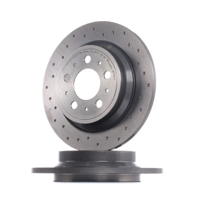 Abbildung von BREMBO XTRA LINE 08.7765.1X Bremsscheibe 288 12 5 voll, gelocht beschichtet mit Schrauben VOLVO: S60 I, V70 2, S80 I