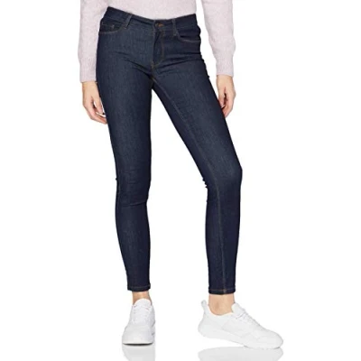 Abbildung von VERO MODA Womens Dark Blue Denim Jeans Solid