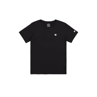 Abbildung von Champion Crewneck Unisex Tshirt basic für Kinder, Größe: 126/131, New black
