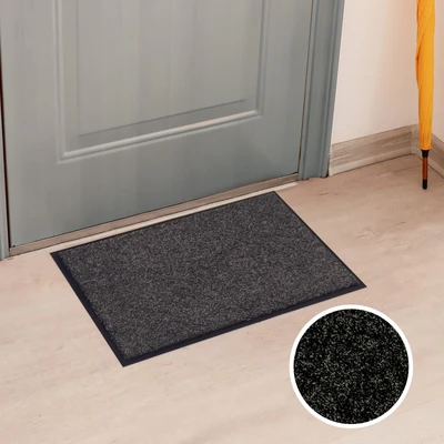 Abbildung von OTTO home Fußmatte "Vianne, Schmutzfangmatte Indoor, für Hausflur und Eingangsbereiche" rechteckig 10 mm Höhe Eingangsmatte, rutschfeste Unterseite, meliert, waschbar