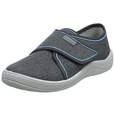 Abbildung von Fischer Tim, Jungen Niedrige Hausschuhe, Grau (Jeansgrau 601), 39 EU (6 UK)