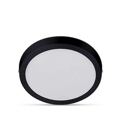 Abbildung von Philips LED Einbauspot Slim Surface, 12W, warmweißes Licht (2700K), rund, Schwarz