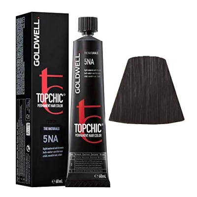 Abbildung von Goldwell Topchic Hair Color 5NA Hell Natur Aschblond, 60 ml