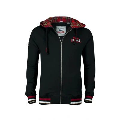 Abbildung von Lonsdale MIT Reissverschluss Normale PAS Kapuzenpullover, Herren, Größe: XL, Black