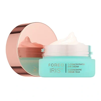 Abbildung von FOREO IRIS Vitamin C Eye Cream Augencreme Gegen Falten und Augenringe E Koffein Hyaluronsäure Yerba Mate Kakaobutter Vegan Kosmetik Entfernen Tränensäcke 15 ml