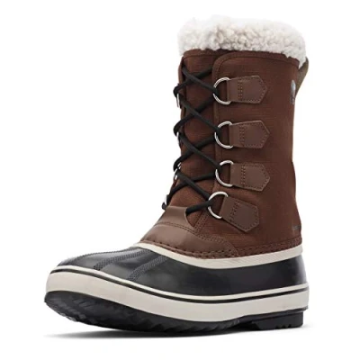Abbildung von Sorel 1964 PAC NYLON WATERPROOF Schneestiefel für Herren, Braun (Tobacco x Black), 46 EU