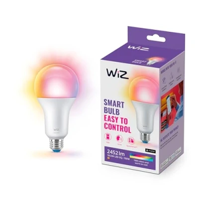 Abbildung von WiZ E27 LED Lampe Tunable White &amp; Color, 150 W, dimmbar, 16 Mio. Farben, smarte Steuerung per App/Stimme über WLAN