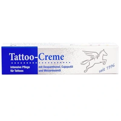 Abbildung von Pegasus Pro Tattoo Creme 25ml, Tägliche Pflege &amp; Aftercare für Intensiven Tattooschutz, Feuchtigkeitsspendend Mit Cajeputöl, Weizenkeimöl und Dexpanthenol, Made in Germany