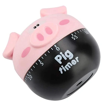 Abbildung von Timer,Niedliche Cartoon Schwein Küche Timer Mechanische Zähler für das Kochen Timing Tool
