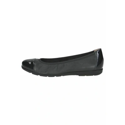 Abbildung von CAPRICE Damen Ballerinas aus Leder mit Lack, Blau (Ocean Comb), 38 EU