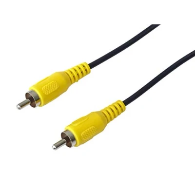 Abbildung von PremiumCord Cinch Kabel 10m, 1x RCA Stecker auf Stecker, Audio Video Verbindungskabel, Farbe schwarz