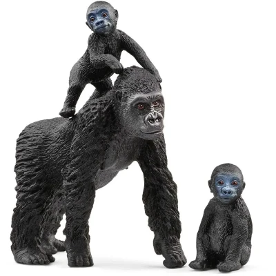Abbildung von Schleich 42601 Tierset Flachland Gorilla Familie