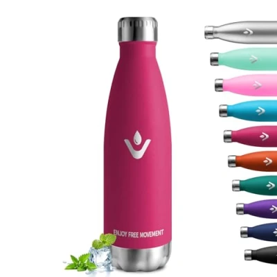 Abbildung von Thermoskanne 750ml, Metall Thermosflasche Doppelwandig, Edelstahl Trinkflasche BPA Frei, Kohlensäure Geeignet, Isolierflasche für Camping, Kinder, Fitness, Sprudel, Sport, Reisen, Jungs, Mädchen
