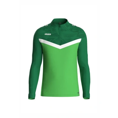 Abbildung von JAKO Fussball TEAM Iconic Halfzip Sweatshirt für Kinder, Größe: 140, Gruen