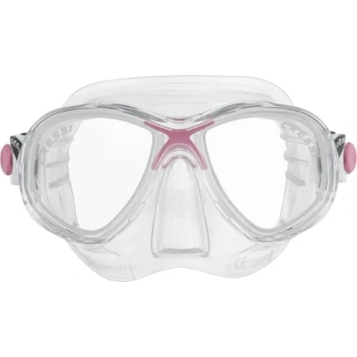 Abbildung von Cressi Marea Jr Maske zum Tauchen und Schnorcheln, Klar/Rosa, Einheitsgröße, Kinder Unisex