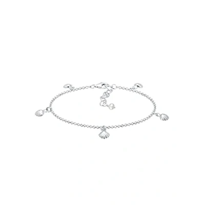 Abbildung von Elli Muschel Maritim MEER Sommer Armband, Damen, Größe: 16, Silber