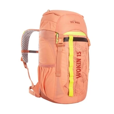 Abbildung von Tatonka Kinderrucksack Wokin 15L Rucksack für Mädchen und Jungen ab 6 Jahren Inklusive Sitzkissen Reflektoren gute Sichtbarkeit Aus recycelten Materialien 15 Liter Volumen (apricot)