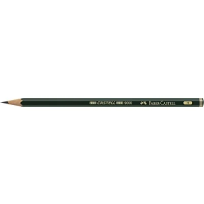 Abbildung von Faber Castell b 9000 H Blister mit 1 Skala, graphit Bleistift