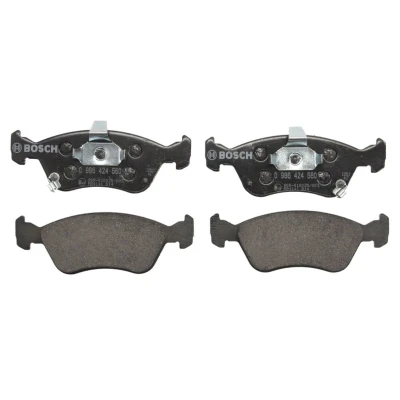 Abbildung von BOSCH 0 986 424 560 Bremsbelagsatz Low Metallic mit akustischer Verschleißwarnung Anti Quietsch Blech, Kolbenclip TOYOTA: Avensis I Saloon