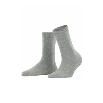 Abbildung von FALKE Damen Cosy Wool W SO Wolle Kaschmir einfarbig 1 Paar Socken, Grau (Light Heather 3223) neu umweltfreundlich, 35 38