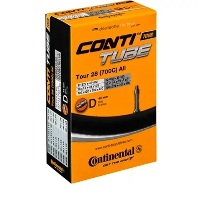 Abbildung von CONTINENTAL Fahrradschlauch, 28&quot;, 32 bis 47 622/635, Blitzventil, D 40, Schwarz