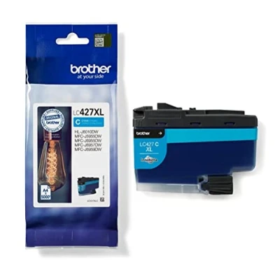 Abbildung von Brother Original Tintenpatrone LC 427XLC Cyan für ca. 5.000 Seiten, MFC J5955DW, J6955DW, J6957DW, HL J6010DW, XL Patrone