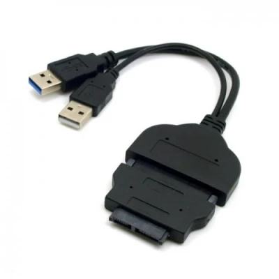Abbildung von JSER 1 Set USB 3.0 auf SATA 22pin &amp; 16pin Micro Adapter für 1,8 Zoll / 2,5 Festplattentreiber mit extra Stromkabel