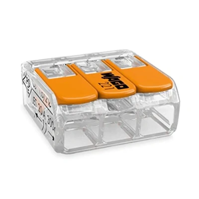 Abbildung von Wago Hebelverbindungsklemme 3 x 0,2 4mm², 10 Stück Packung, BLV221413