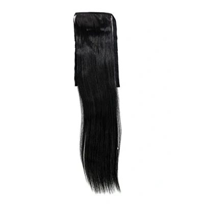 Abbildung von WIG ME UP YZF TS18 1 Haarteil, Zopf schmal Seitenzopf Cosplay Schwarz glatt 18inch/ 45cm Band Haar Klammer Haarverlängerung