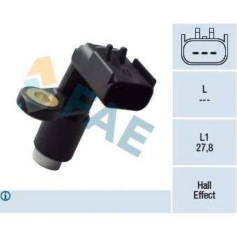 Abbildung von FAE 79415 Impulsgeber 3 Hallsensor CHRYSLER: VOYAGER 4, JEEP: WRANGLER