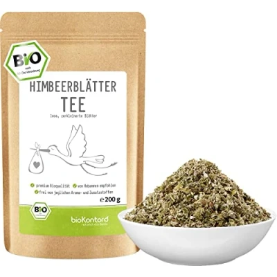 Abbildung von Himbeerblättertee BIO 200g 100% naturbelassen Himbeerblätter getrocknet Schwangerschaftstee von bioKontor