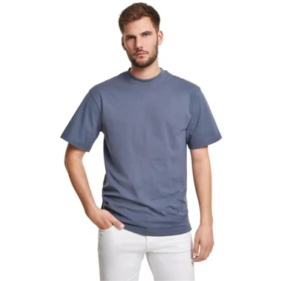 Abbildung von Urban Classics Herren T Shirt Tall Tee, Oversized für Männer, Baumwolle, gerippter Rundhals, vintageblue, 6XL