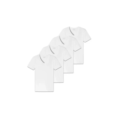 Abbildung von Schiesser 4ER PACK Unterhemd/shirt, Herren, Größe: Small, Weiß