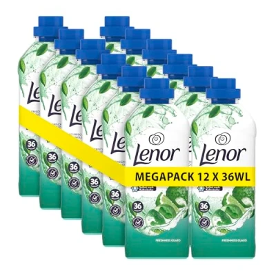 Abbildung von Lenor Weichspüler 36 Waschladungen, Freshness Guard Ariel, 24 Stunden „Wie Frisch Geduscht“ Gefühl, Mit Aktiver Geruchsabwehr (12x36WL)