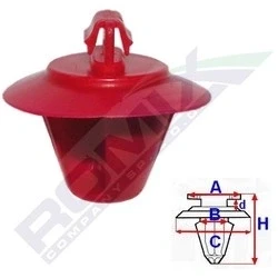 Abbildung von ROMIX C60534 Clip RENAULT: CLIO 2