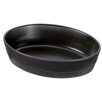 Abbildung von Spring Auflaufform Chalet Oval 30 cm, Schwarz, Ofenkeramik