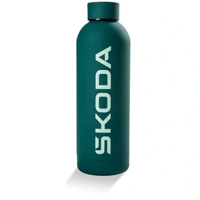 Abbildung von Skoda 6U0069604 Isolierflasche 500ml Trinkflasche Wasserflasche Thermosflasche Edelstahl, grün
