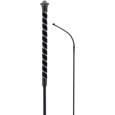 Abbildung von Harry&#039;s Horse Dressurgerte 23cm Suede Handgriff Schwrz 130cm