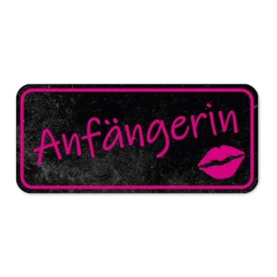 Abbildung von Fahrzeug Aufkleber Anfängerin I 20 x 9 cm Vorsicht Achtung Fahranfänger rosa schwarz cooler Sticker wetterfest selbstklebend dv_894