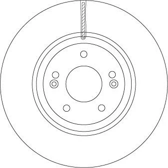 Abbildung von TRW DF6545S Bremsscheibe 321 32 5 114,3 Belüftet lackiert
