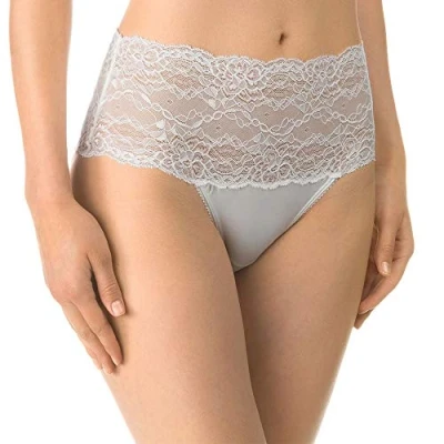 Abbildung von CALIDA Sensual Secrets Slip Damen, High Waist, breiter, transparenter Spitzenbund