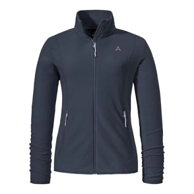 Abbildung von Schöffel Damen Fleece Jk Style Ash WMS, leichte Fleecejacke aus wärmendem Tecnopile, schnelltrocknende Outdoorjacke mit 2 Wege Stretch, navy blazer, 46