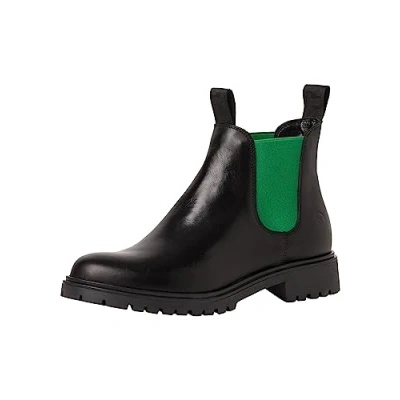 Abbildung von Tamaris Chelsea Stiefelette, Damen, Größe: 39, Blk lea green Schuhe