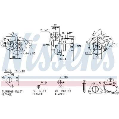 Abbildung von NISSENS 93732 Turbolader Abgasturbolader pneumatisch