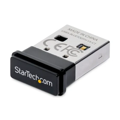 Abbildung von StarTech.com USB BLUETOOTH 5.0 Adapter,Adapter/Dongle für PC/Computer/Laptop,BT Adapter/Stick Headsets,Aux Empfänger,Windows 10/Linux (USBA V5 C2), Gray