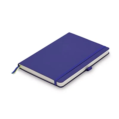Abbildung von Lamy paper Softcover A6 Notizbuch 810 Format DIN (102 x 144 mm) in blau mit Lineatur, 192 Seiten und elastischem Verschlussband