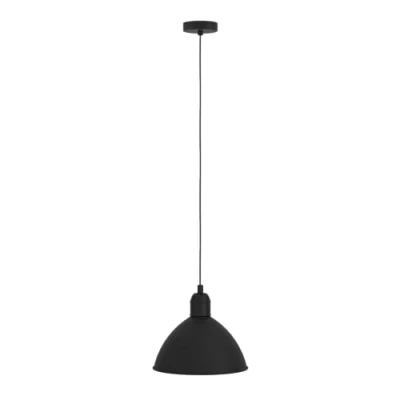Abbildung von Eglo 43878 Hängeleuchte PRIDDY Stahl schwarz, weiss E27 1X40W H:110cm Ø30.5cm dimmbar