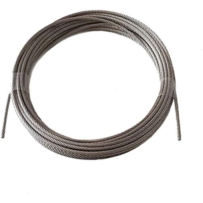 Abbildung von Drahtseil 1mm 5 Meter Geländerseil Edelstahl 7X7 EN 1.4401 mittelweich A4 NIRO, Nirosta